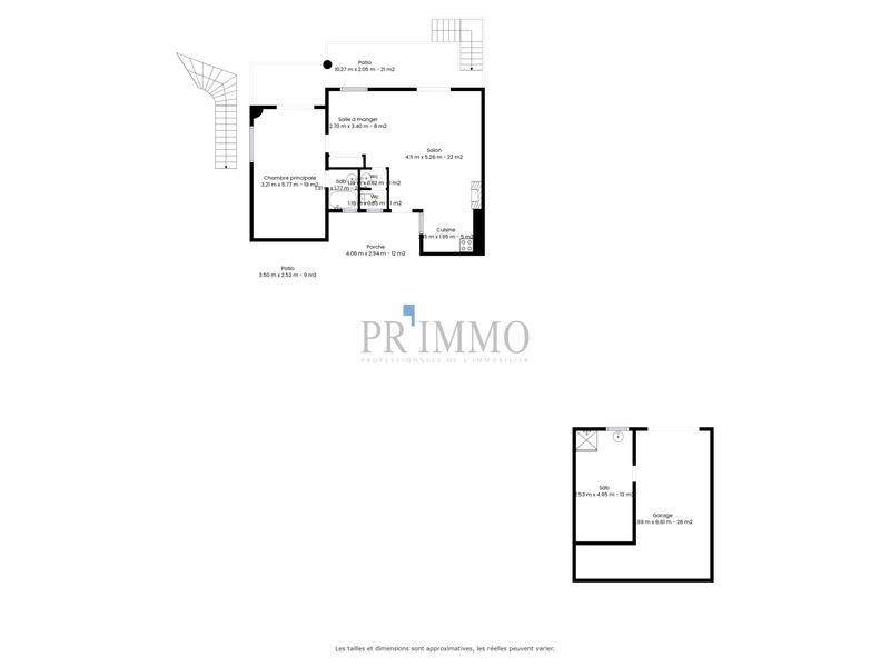 Villa - 90 m² - 5 pièces