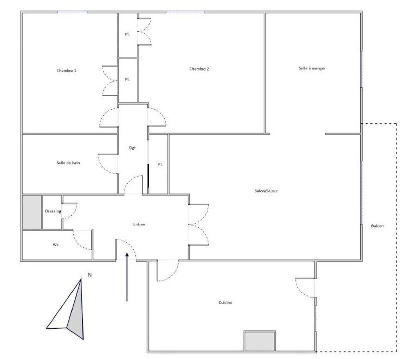 Appartement - 78 m² - 4 pièces