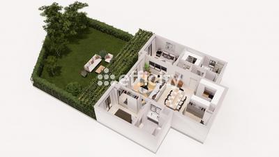 Appartement - 85 m² - 3 pièces