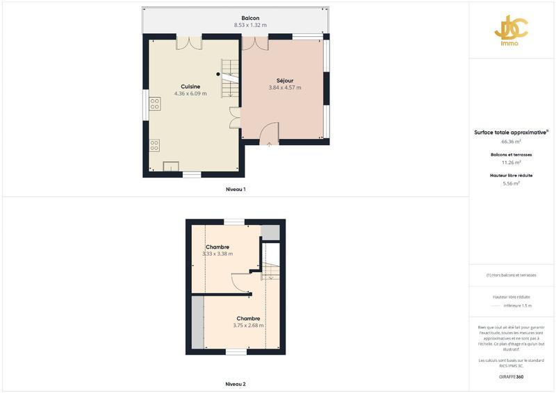 Maison - 75 m² - 4 pièces