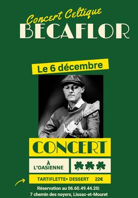 Concert celtique de Bécaflor à l’Oasienne de Lissac-et-Mouret