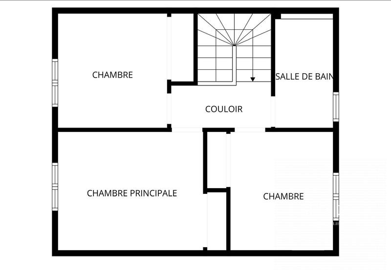 Maison traditionnelle - 82 m² - 4 pièces