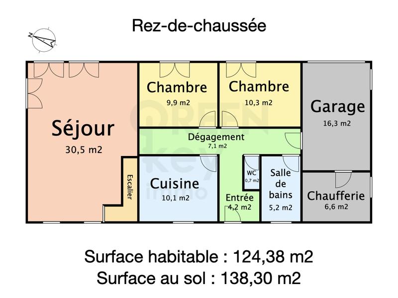 Maison - 124 m² - 5 pièces