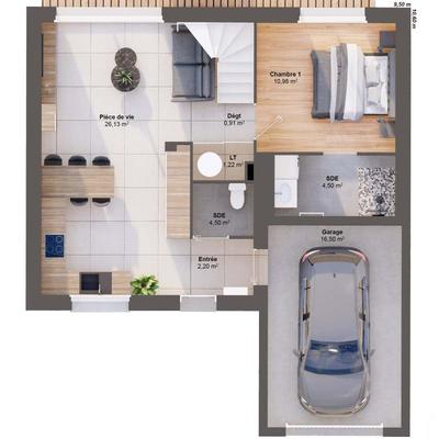 Maison - 78 m² - 5 pièces