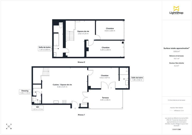 Appartement - 110 m² - 5 pièces