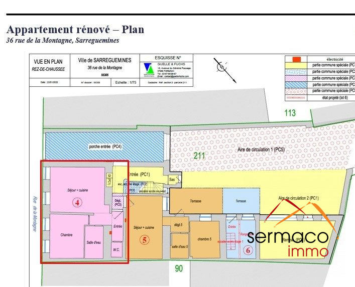 Appartement - 46 m² - 2 pièces