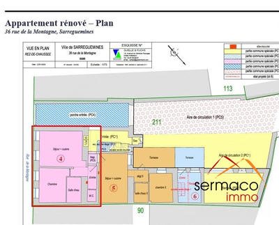 Appartement - 46 m² - 2 pièces