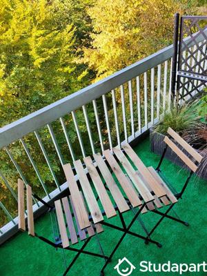 Chambre - 9 m² - 1 pièce