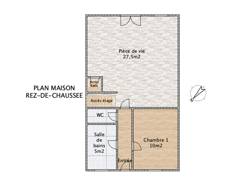 Maison de ville - 93 m² - 6 pièces