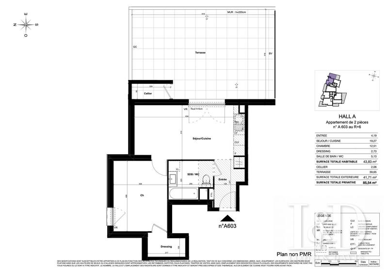 Appartement - 44 m² - 2 pièces