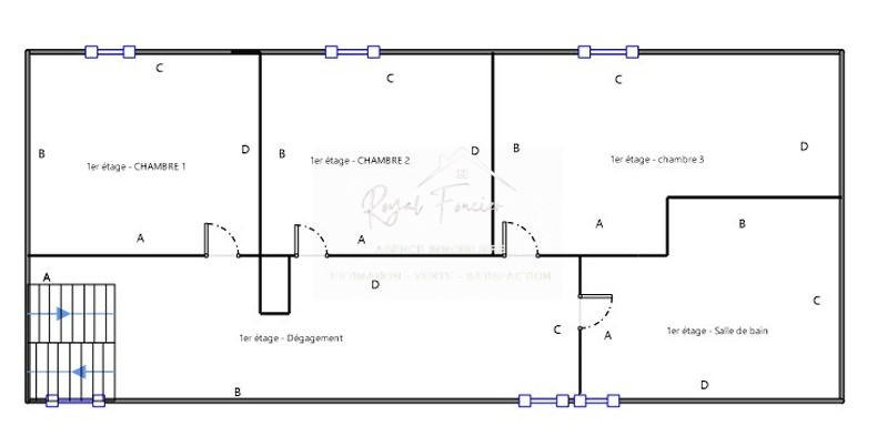 Maison ancienne - 102 m² - 7 pièces