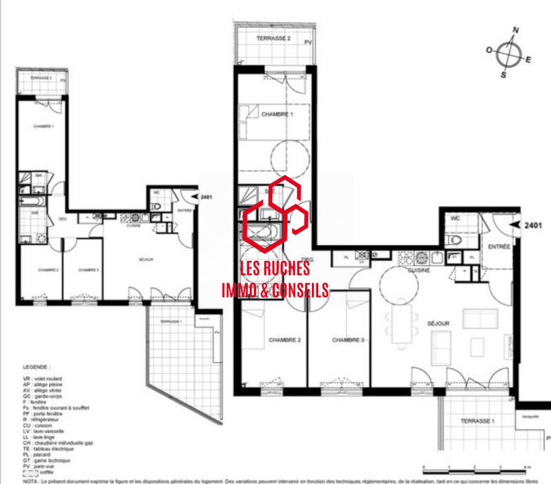 Appartement - 78 m² - 4 pièces