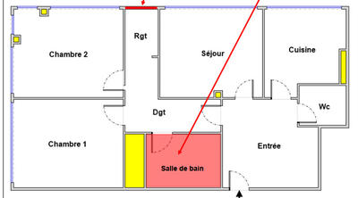 Appartement - 61 m² - 3 pièces