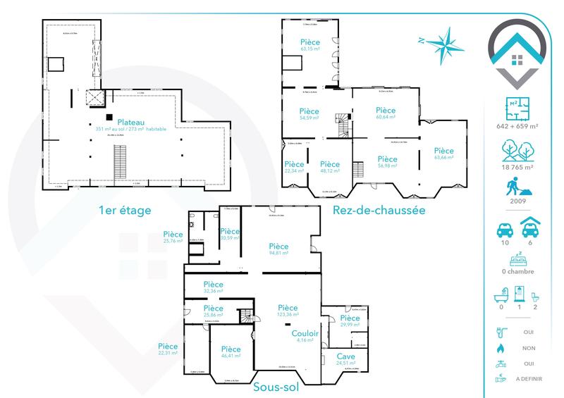 Immeuble - 642 m² - 20 pièces