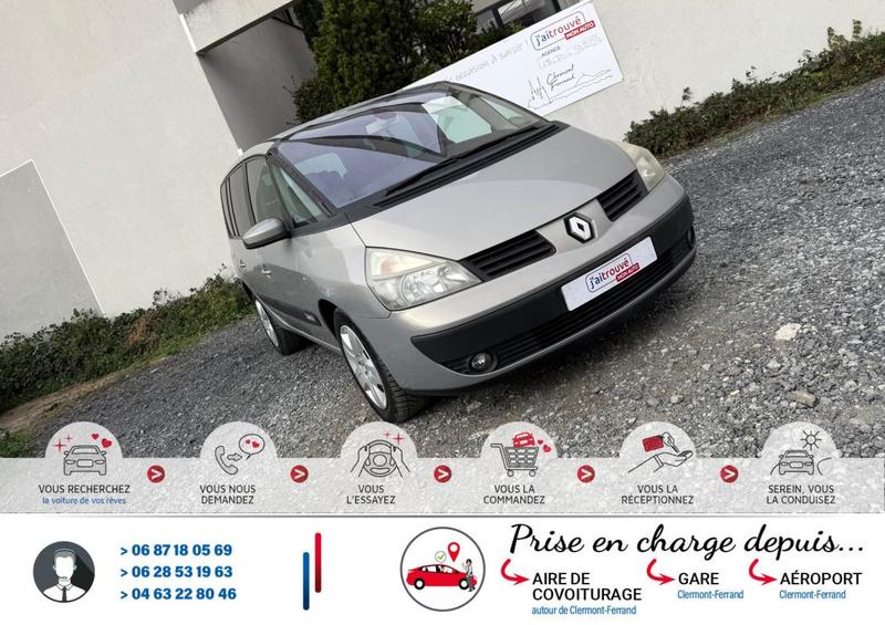 Renault Espace IV 3.5 V6 245ch Bva Expression 7 places 1ère main &amp; carnet d'entretiens*149 000km*Ct Révision Ok*Véhicule Sous Garantie*100 Points de Contrôles*CarteGrise Moitié prix (Véhicule plus 10 ans)*Régulateur/limiteur vitesse*Climatisation Auto*Fix