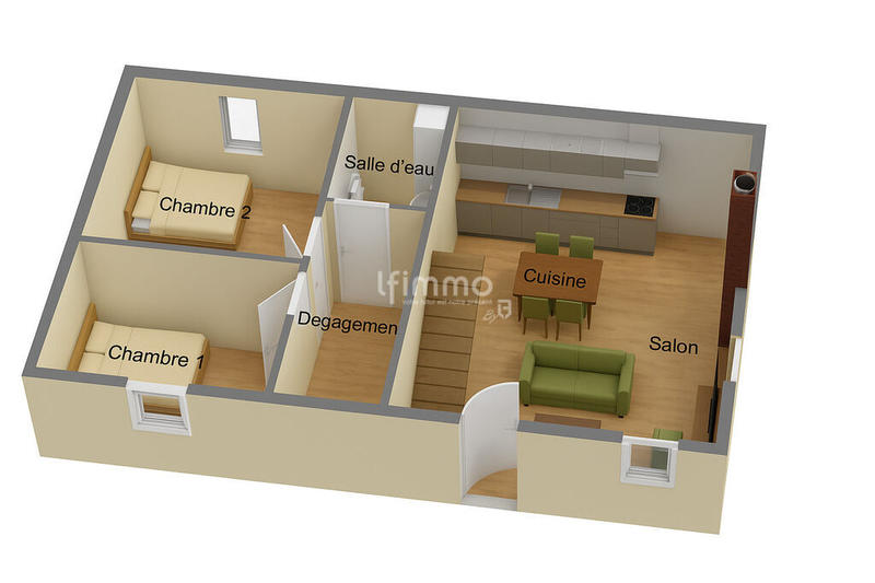 Maison en pierre - 92 m² - 6 pièces