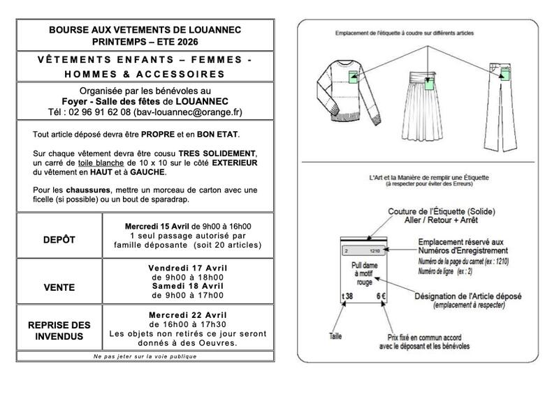 Bourse aux vêtements printemps-été