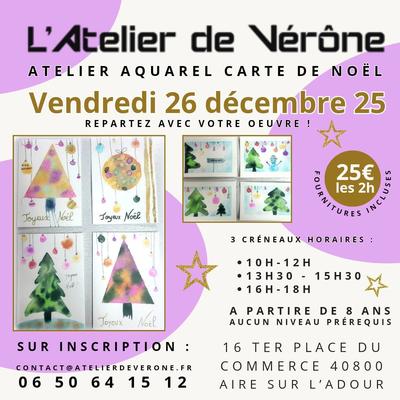 Atelier carte de Noël