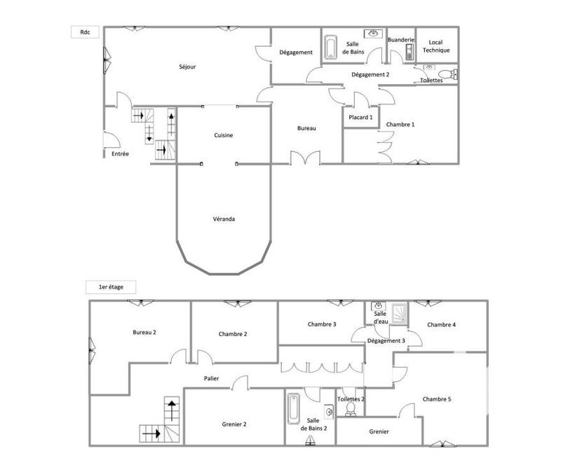 Maison - 216 m² - 10 pièces