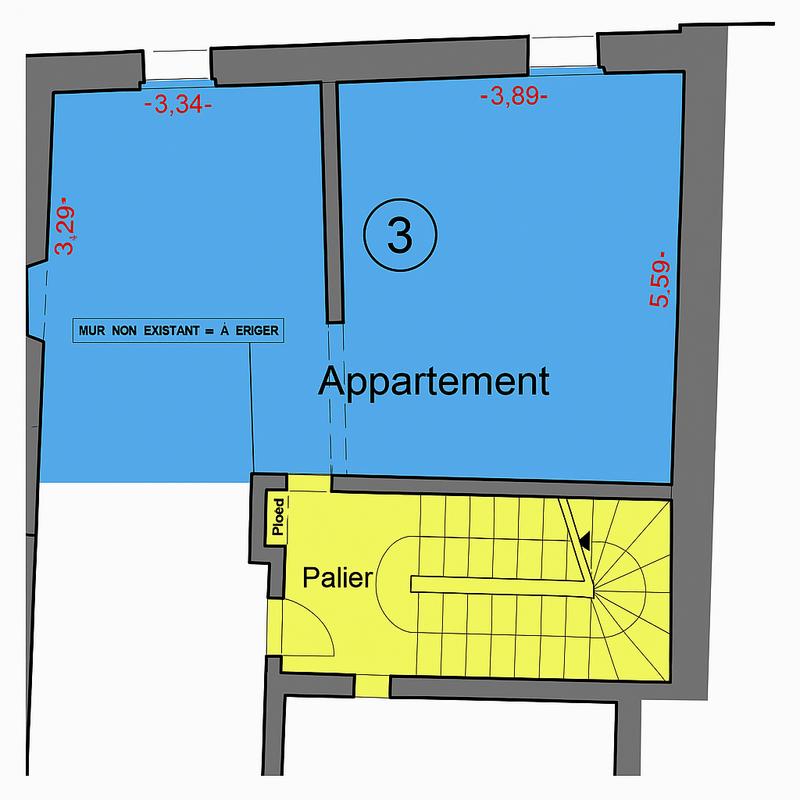 Appartement - 37 m² - 2 pièces