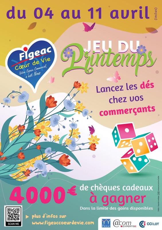 Grand jeu de printemps chez vos commerçants de Figeac