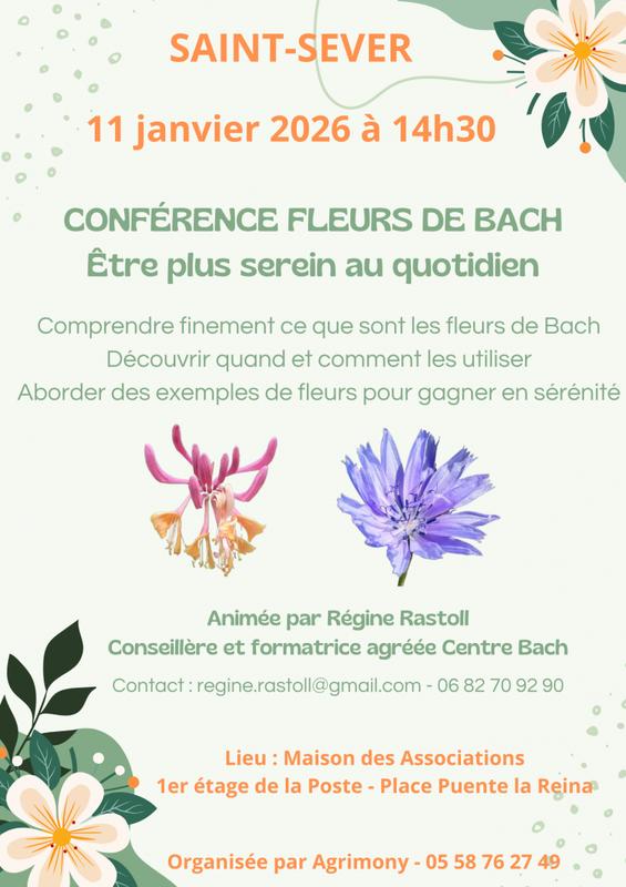 Conférence et débat : fleurs de bach