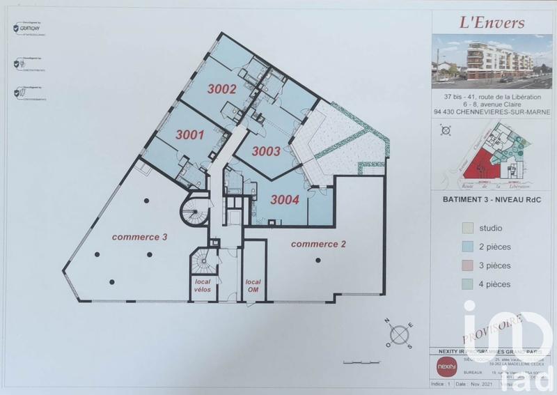 Appartement - 51 m² - 2 pièces