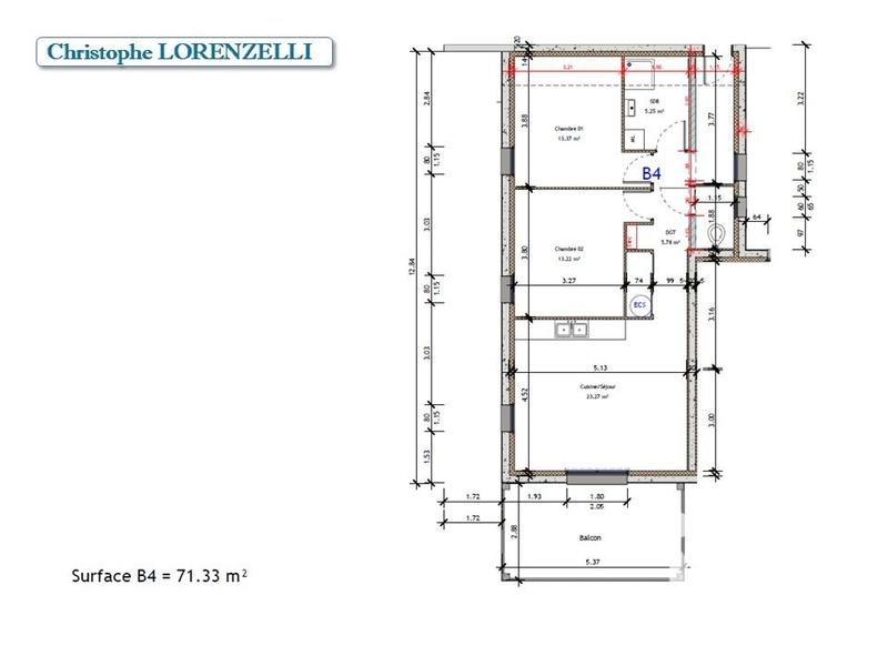 Appartement - 69 m² - 3 pièces