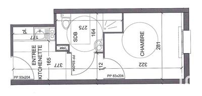 Studio - 18 m² - 1 pièce