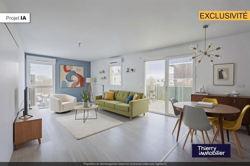 Appartement - 57 m² - 3 pièces