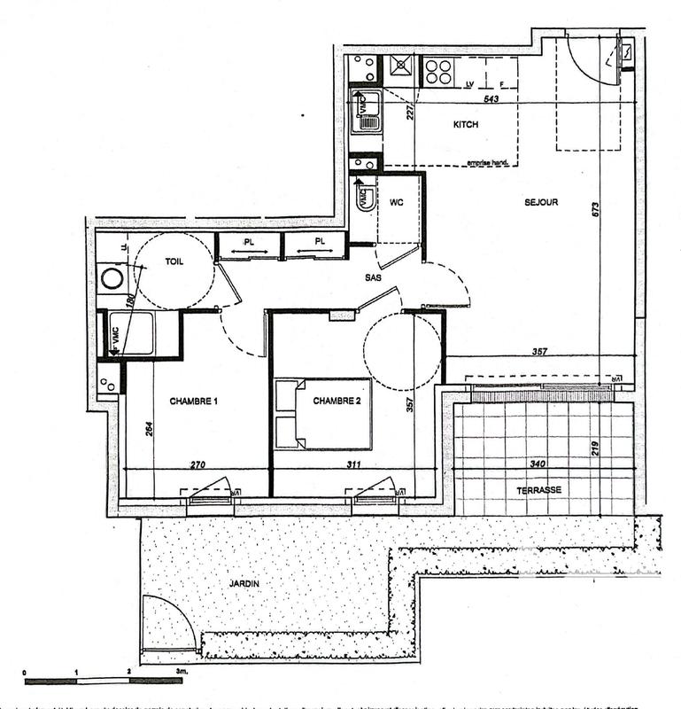 Appartement - 59 m² - 3 pièces