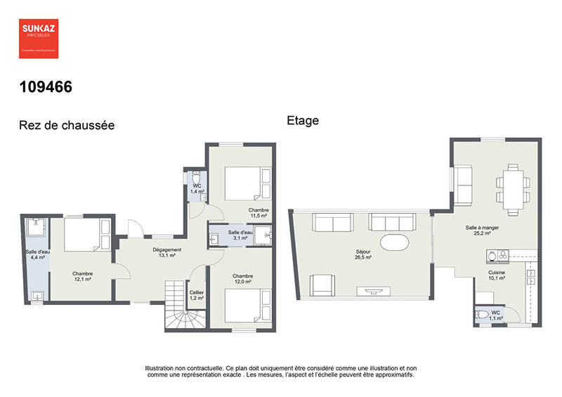 Maison - 134 m² - 5 pièces