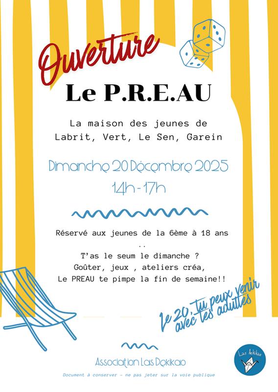 Maison des Jeunes de Labrit : Ouverture