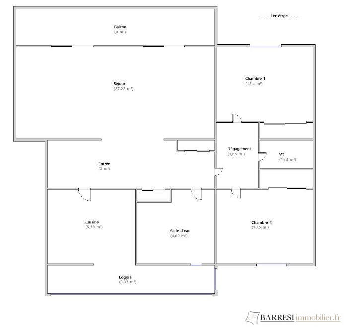 Appartement - 81 m² - 4 pièces