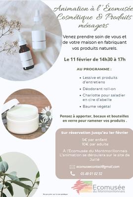 stage cosmetique et produits ménagers