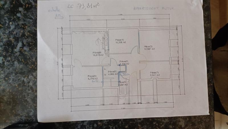 Appartement - 72 m² - 3 pièces