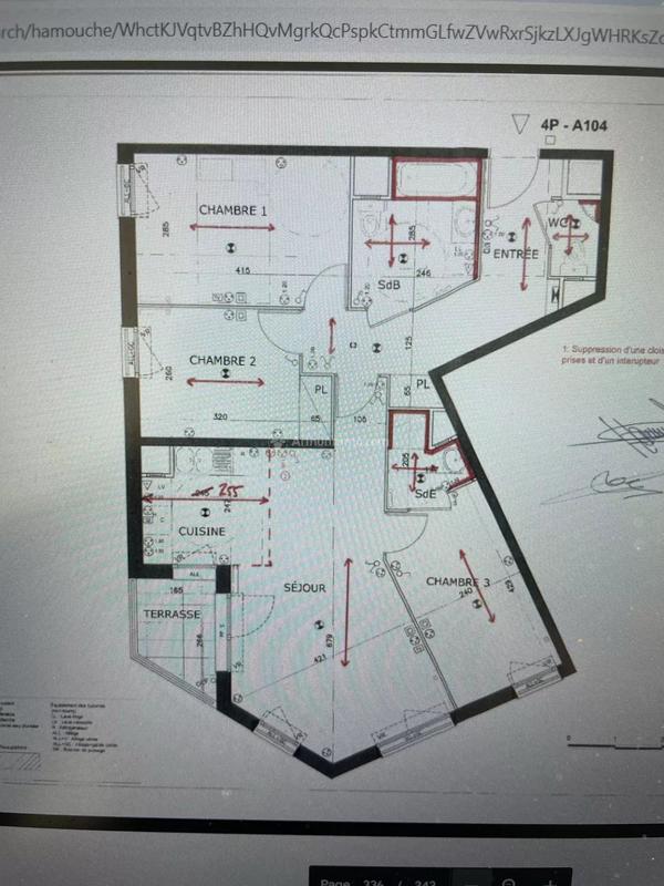 Appartement - 80 m² - 4 pièces