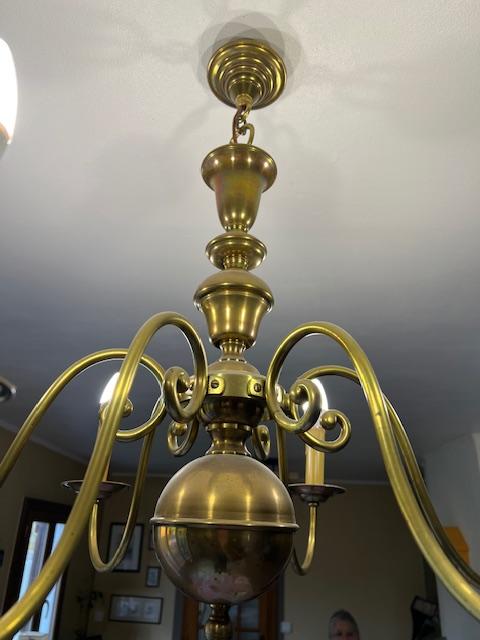 Lustre en cuivre 6 branches