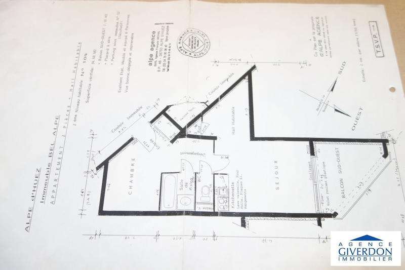 Appartement - 34 m² - 1 pièce