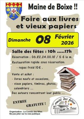 Foire aux livres et vieux papiers