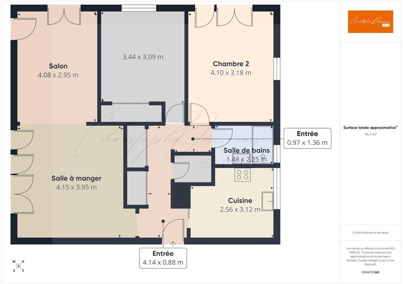 Appartement - 75 m² - 5 pièces