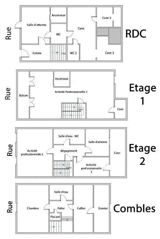 Immeuble - 130 m² - 5 pièces