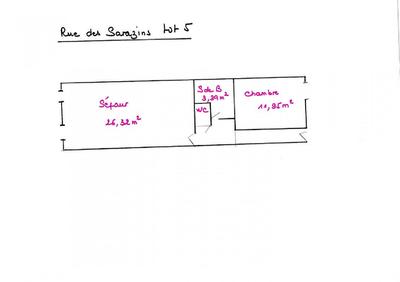 Appartement - 46 m² - 2 pièces