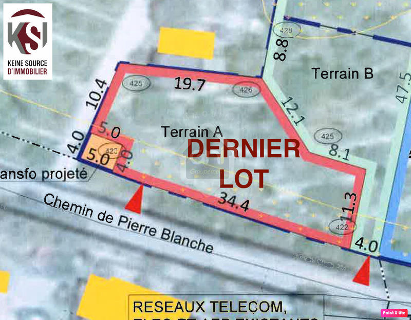 Terrain - 600 m²