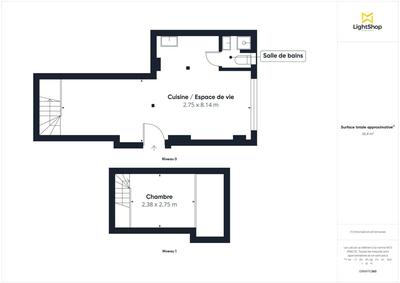 Appartement - 32 m² - 1 pièce