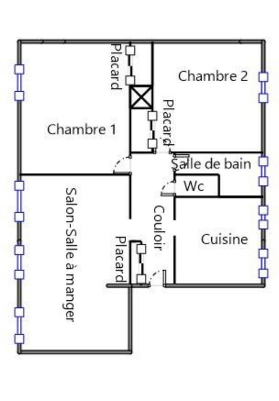 Appartement - 70 m² - 4 pièces