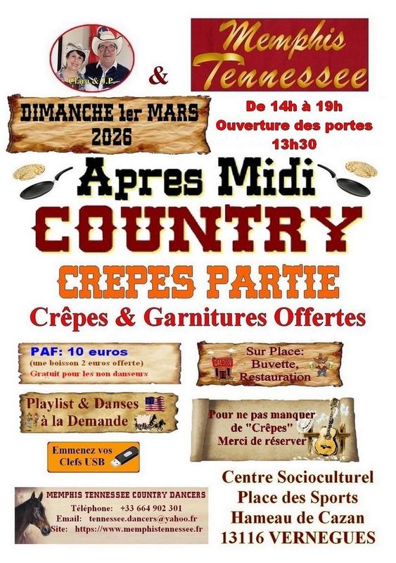 Après-midi country : crêpes partie