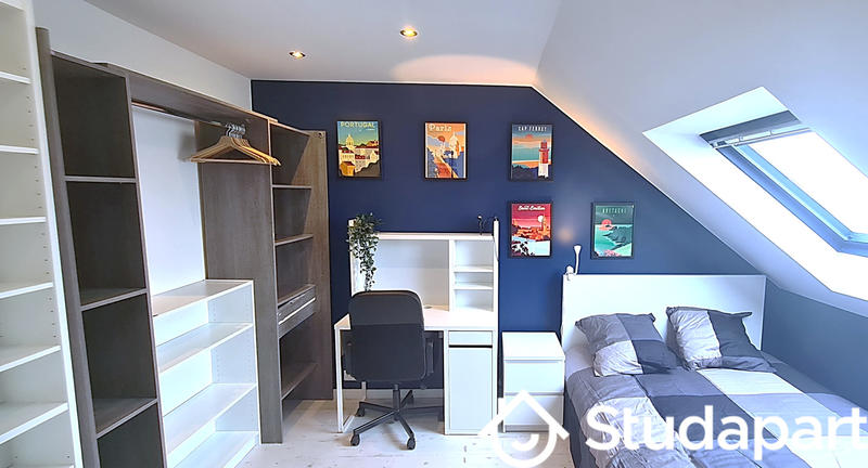 Chambre - 19 m² - 1 pièce