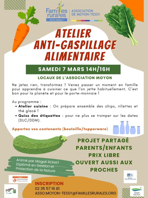 Atelier anti-gaspillage alimentaire