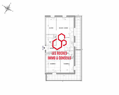 Appartement - 70 m² - 3 pièces